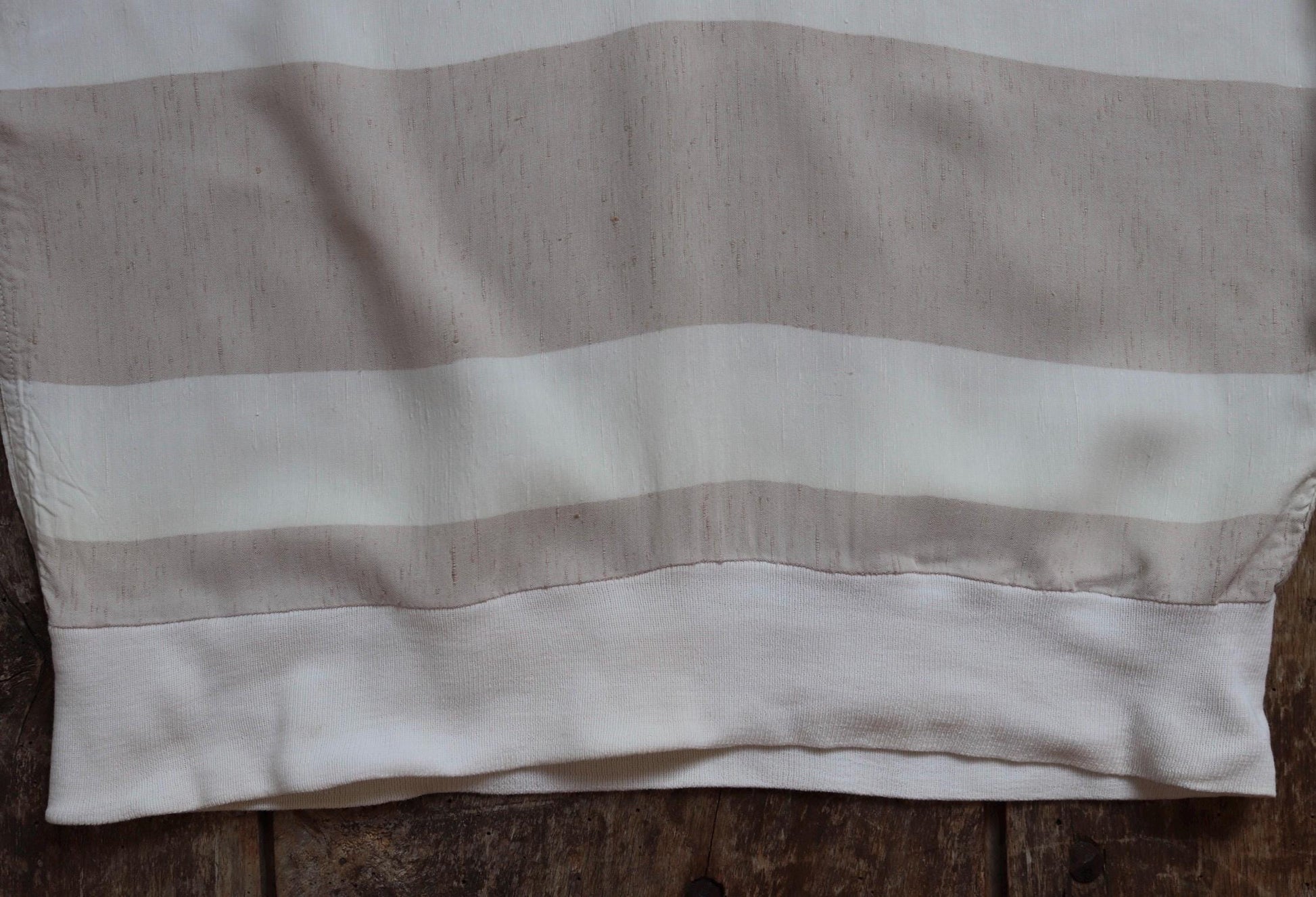 Vintage 1950s gaucho shirt - striped summer top - 38” chest