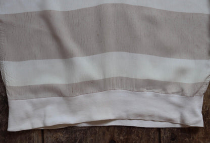 Vintage 1950s gaucho shirt - striped summer top - 38” chest