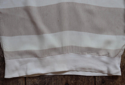 Vintage 1950s gaucho shirt - striped summer top - 38” chest