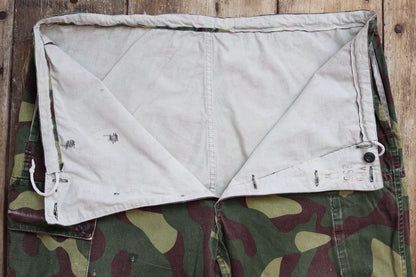 Vintage 1980s Finnish M62 camo trousers - windproof paratrooper pants - 42” x 29”