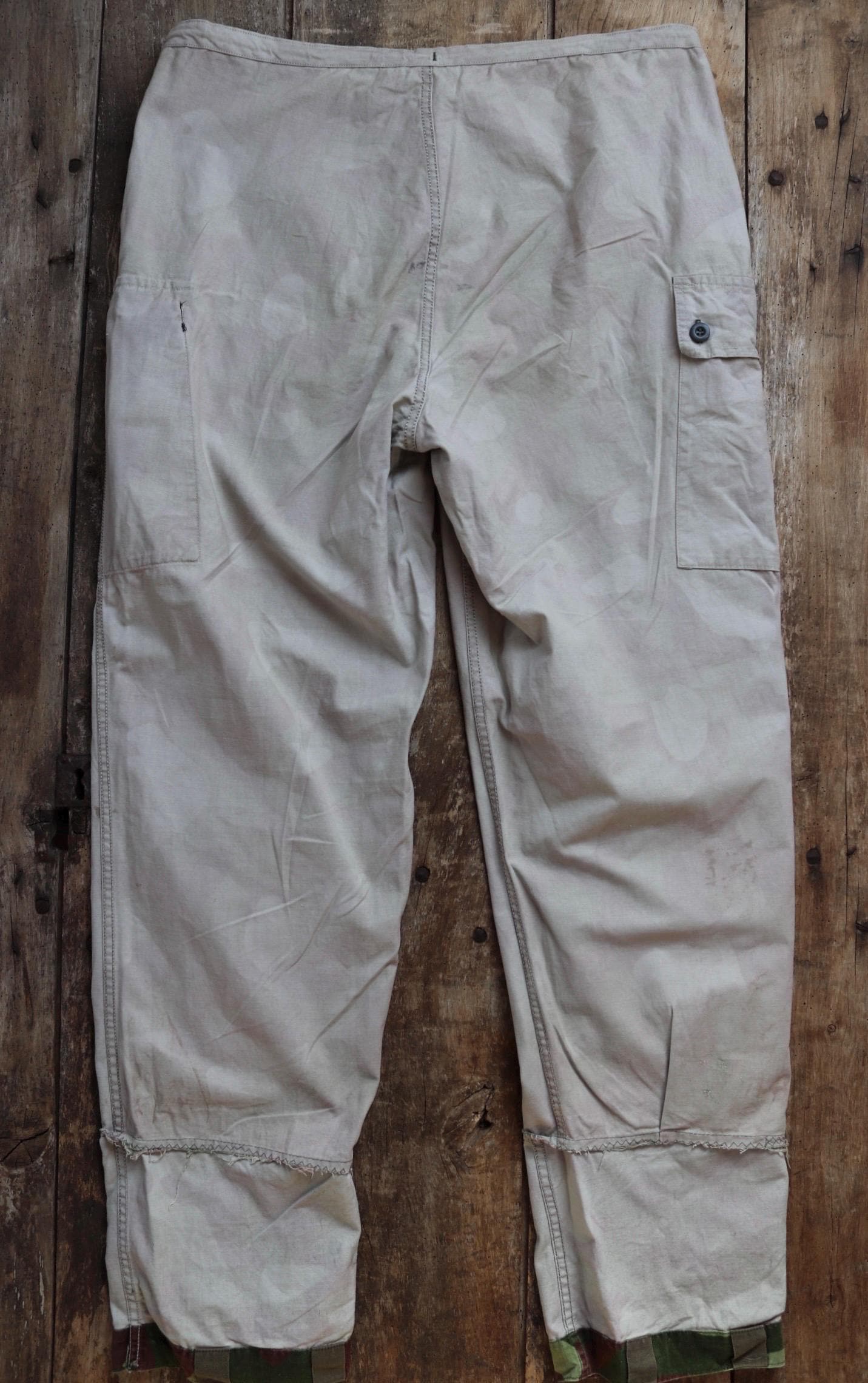 Vintage 1980s Finnish M62 camo trousers - windproof paratrooper pants - 40” x 35”