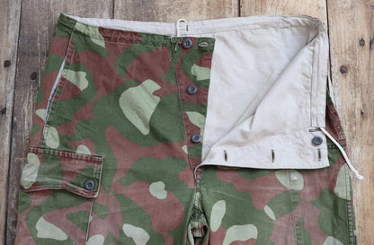Vintage 1980s Finnish M62 camo trousers - windproof paratrooper pants - 40” x 35”