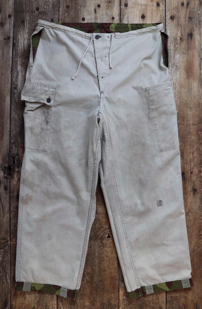 Vintage 1990s Finnish M62 camo trousers - windproof paratrooper pants - 40” x 28”