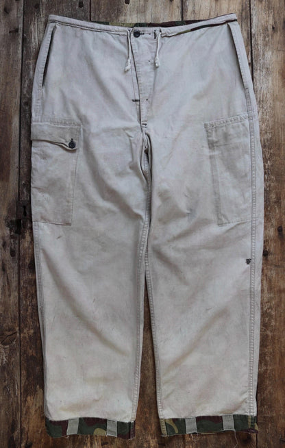 Vintage 1980s Finnish M62 camo trousers - windproof paratrooper pants - 39” x 29”