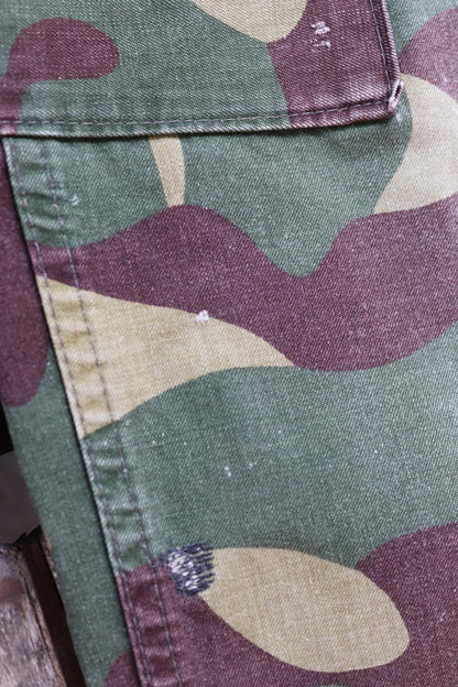 Vintage 1980s Finnish M62 camo trousers - windproof paratrooper pants - 39” x 29”
