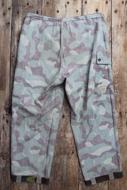 Vintage 1980s Finnish M62 camo trousers - windproof paratrooper pants - 37” x 27”
