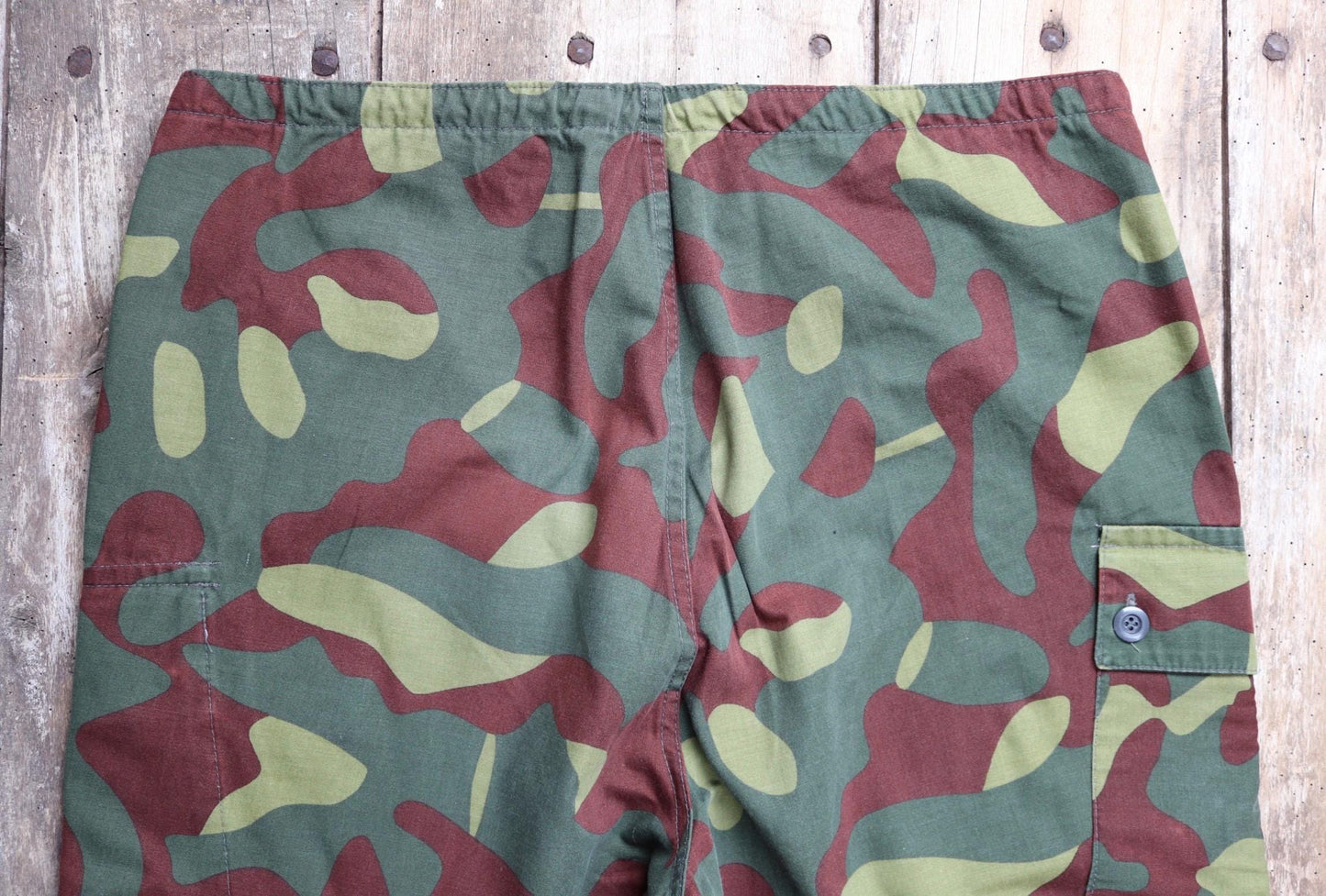 Vintage 1980s Finnish M62 camo trousers - windproof paratrooper pants - 37” x 27”