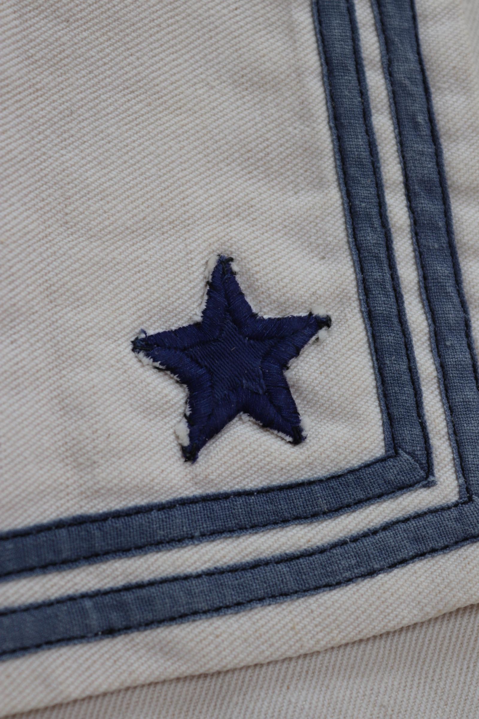 Vintage 1950s Italian sailor shirt - military workwear - 41" chest