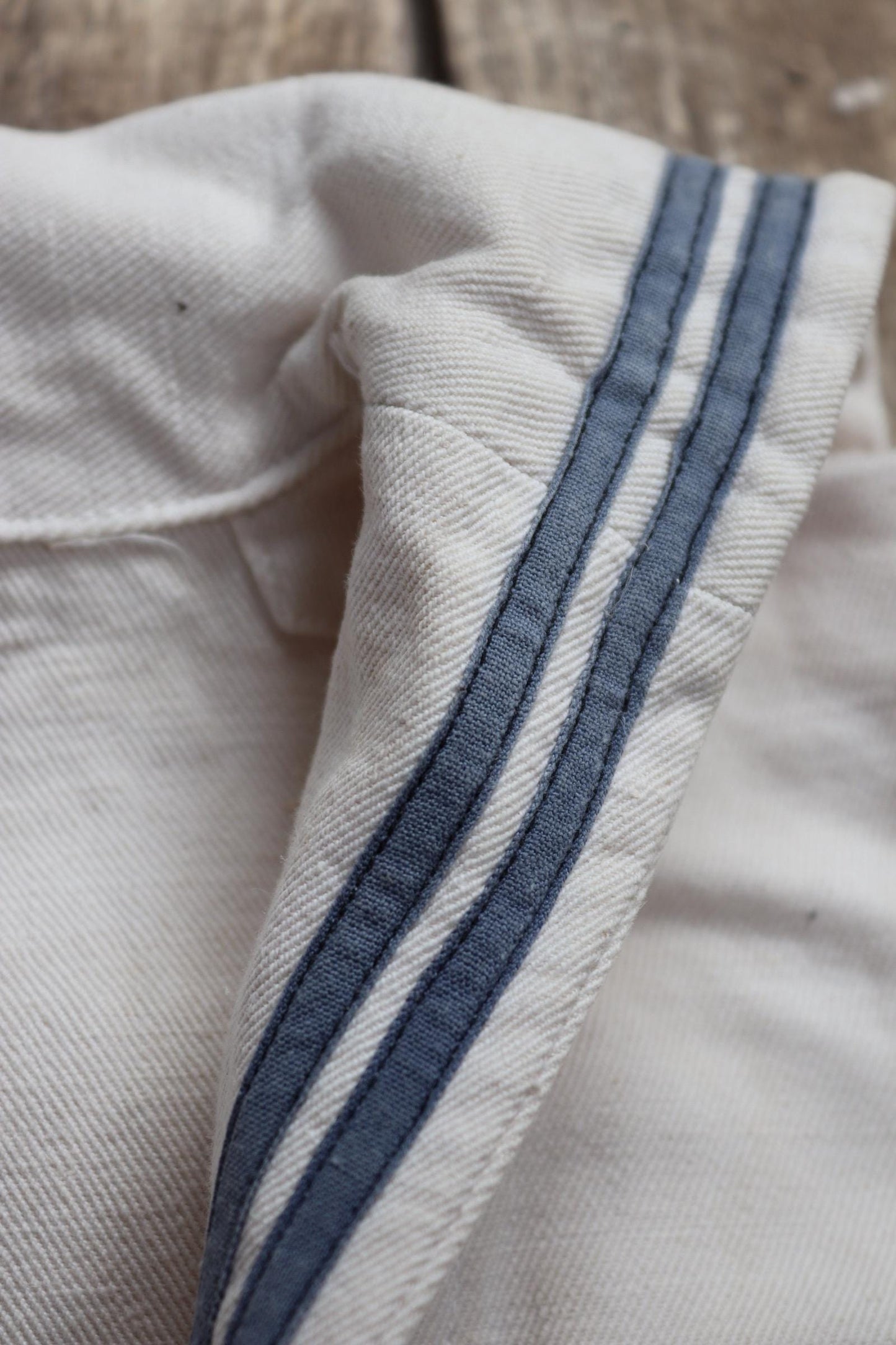 Vintage 1950s Italian sailor shirt - military workwear - 41" chest