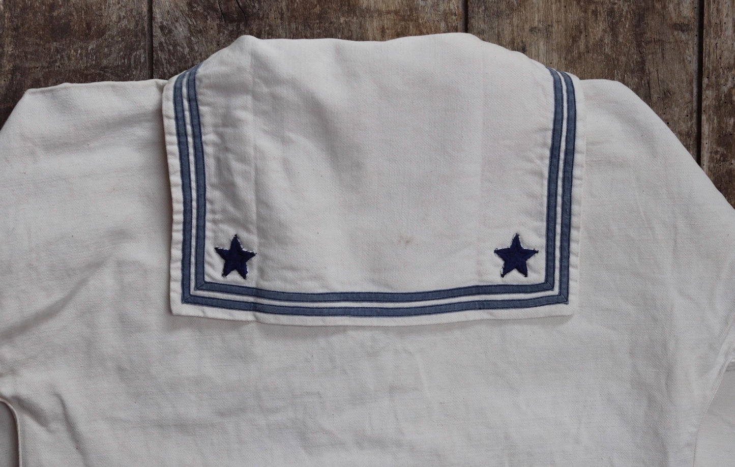 Vintage 1950s Italian sailor shirt - military workwear - 41" chest