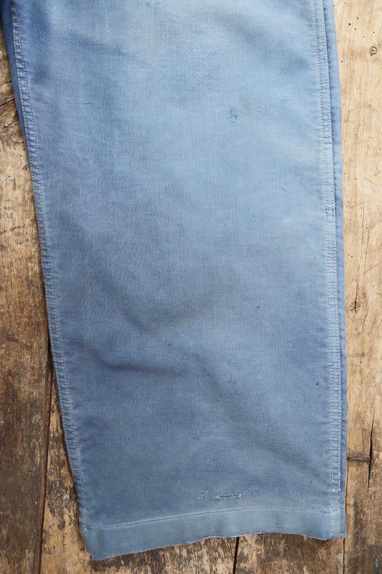 Vintage 1950s French moleskin overalls - Adolphe Lafont workwear dungarees - 36” x 25”