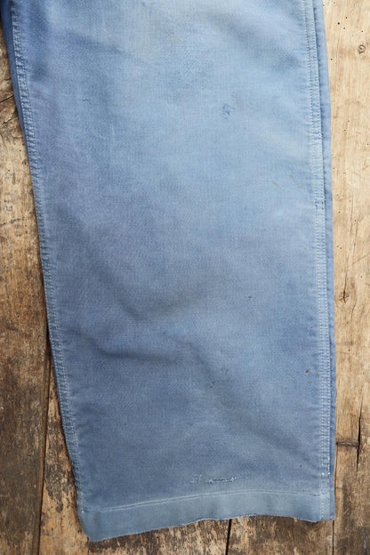 Vintage 1950s French moleskin overalls - Adolphe Lafont workwear dungarees - 36” x 25”
