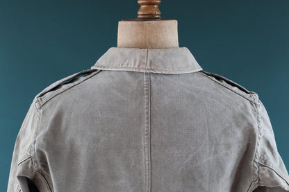 Vintage WW2 French M38 bourgeron - 1940s military jacket - 45” chest