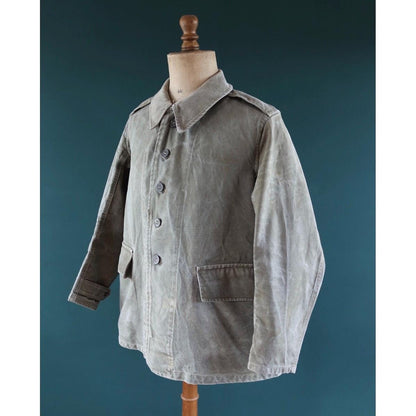 Vintage WW2 French M38 bourgeron - 1940s military jacket - 45” chest