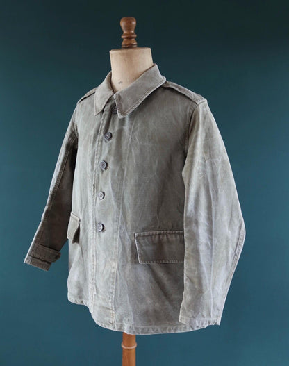 Vintage WW2 French M38 bourgeron - 1940s military jacket - 45” chest