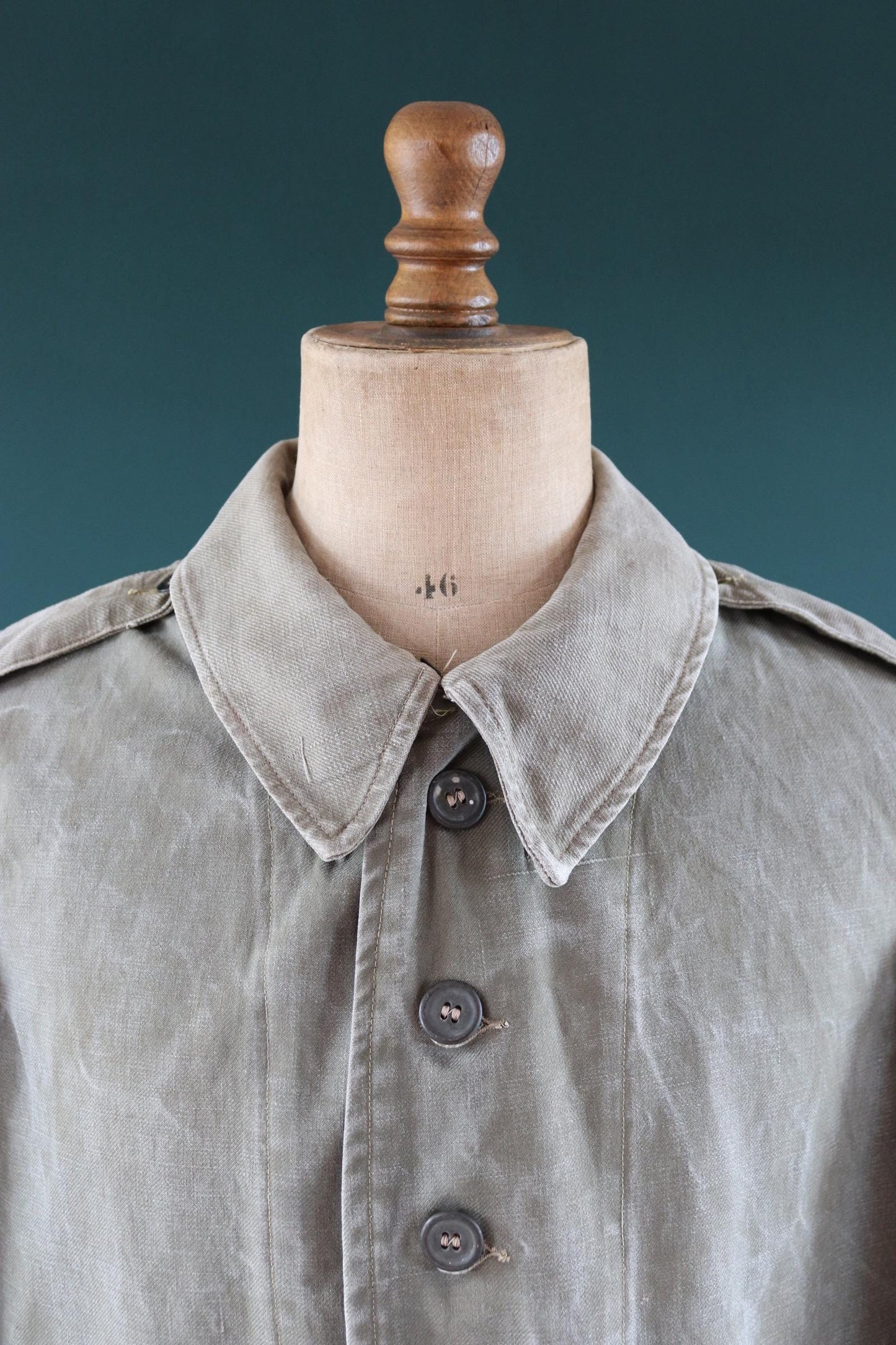 Vintage WW2 French M38 bourgeron - 1940s military jacket - 45” chest