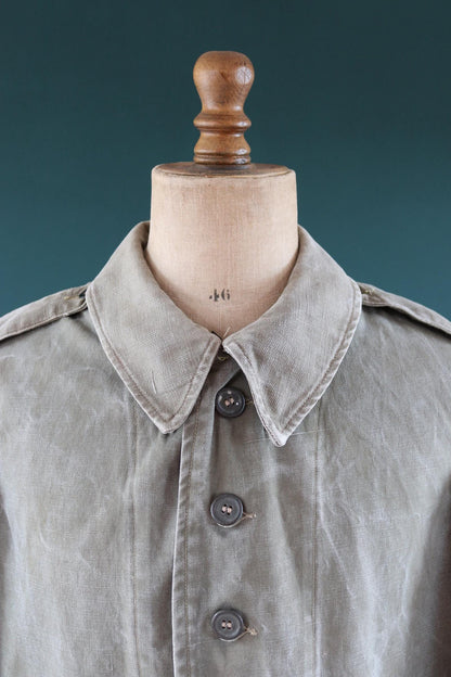 Vintage WW2 French M38 bourgeron - 1940s military jacket - 45” chest