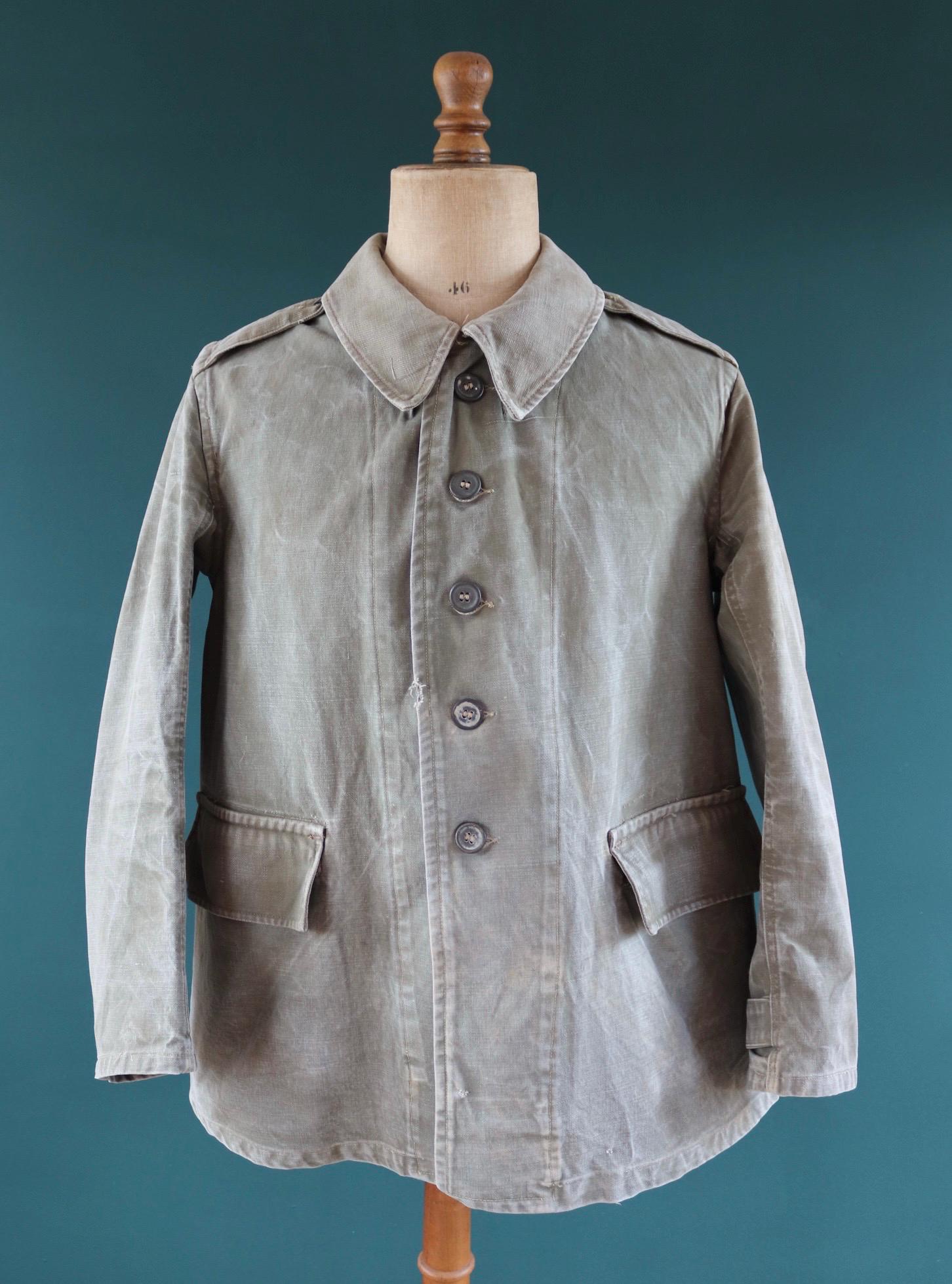 Vintage WW2 French M38 bourgeron - 1940s military jacket - 45” chest