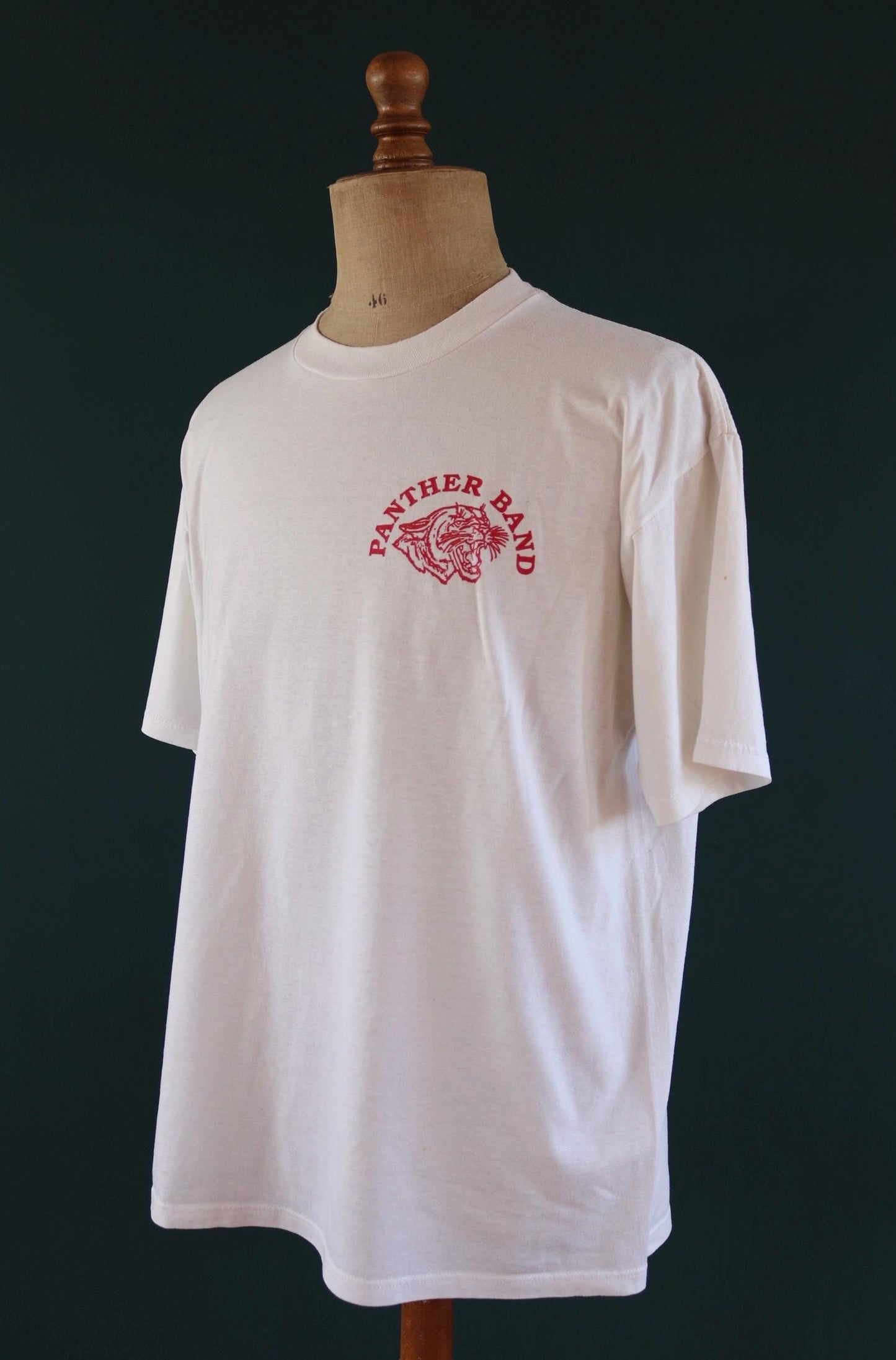 Vintage 1990s panther t shirt - high school band - 50 50 tee - 47” chest