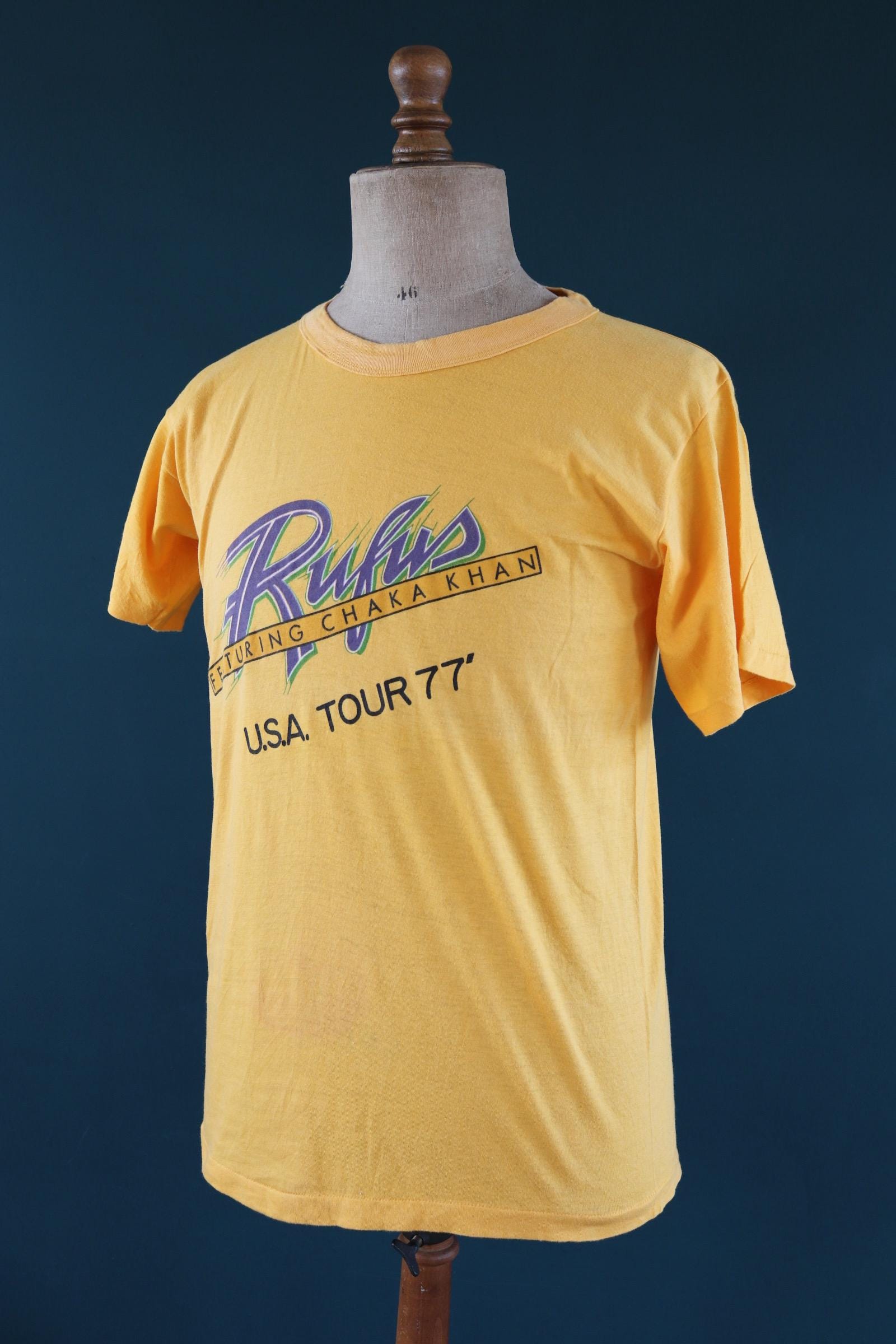 Vintage 1970s tour t shirt - Rufus and Chaka Khan - 40” chest