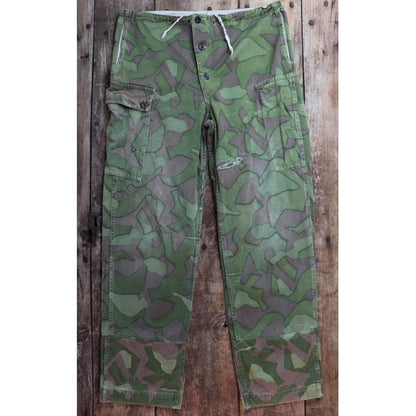 Vintage 1960s Finnish M62 camo trousers - windproof paratrooper pants - 37” x 33”