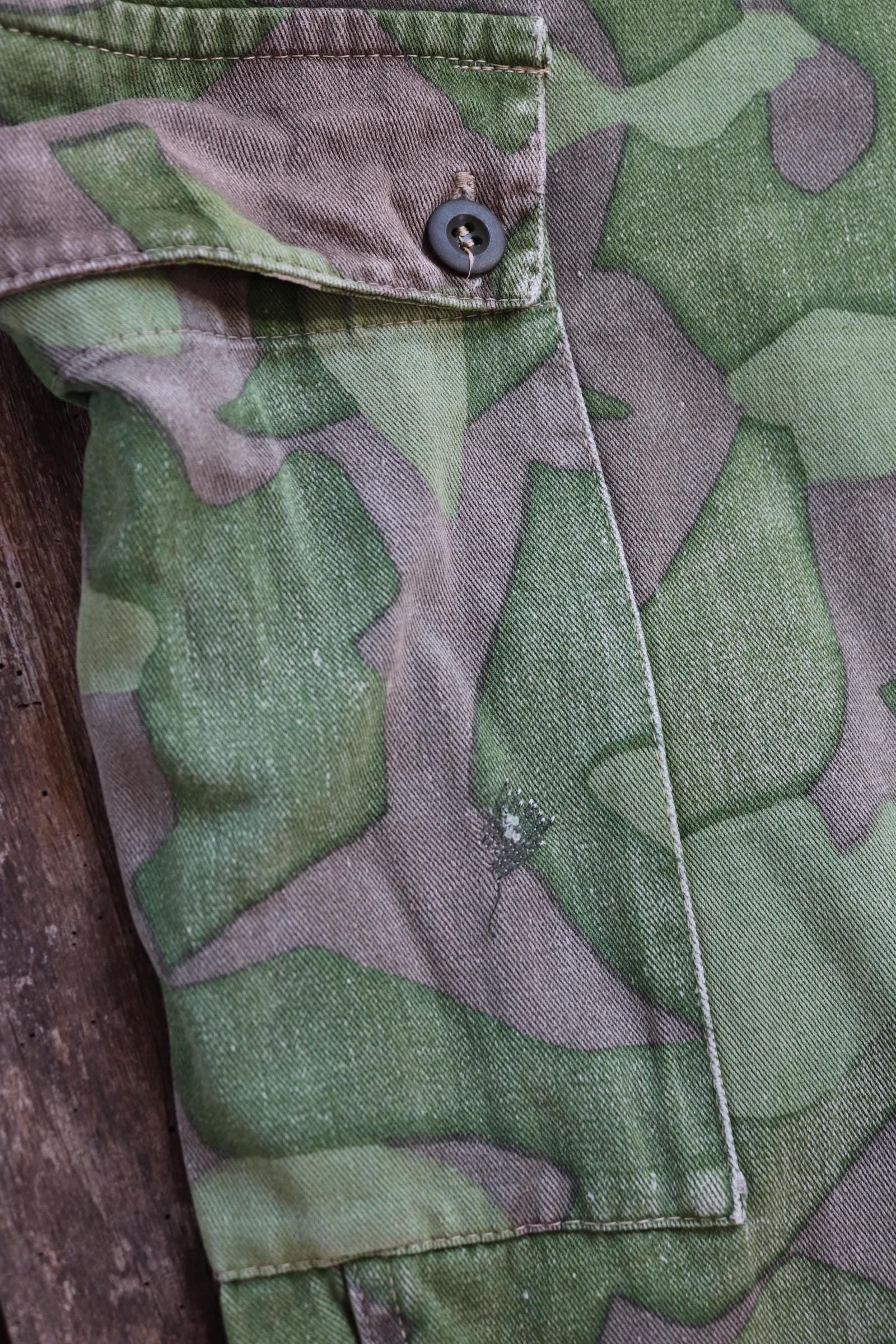 Vintage 1960s Finnish M62 camo trousers - windproof paratrooper pants - 38” x 33”