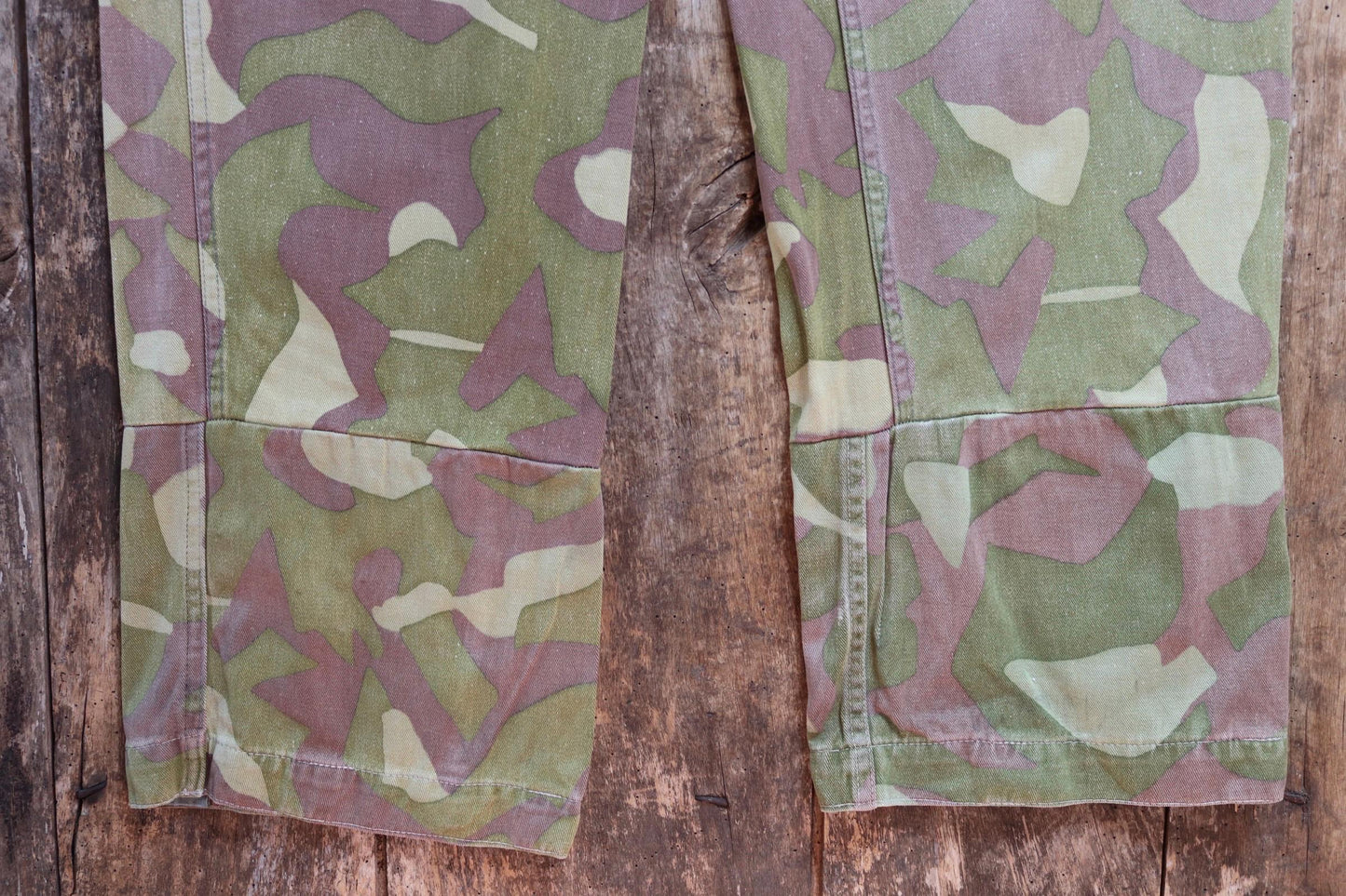 Vintage 1970s Finnish M62 camo trousers - windproof paratrooper pants - 38” x 35”