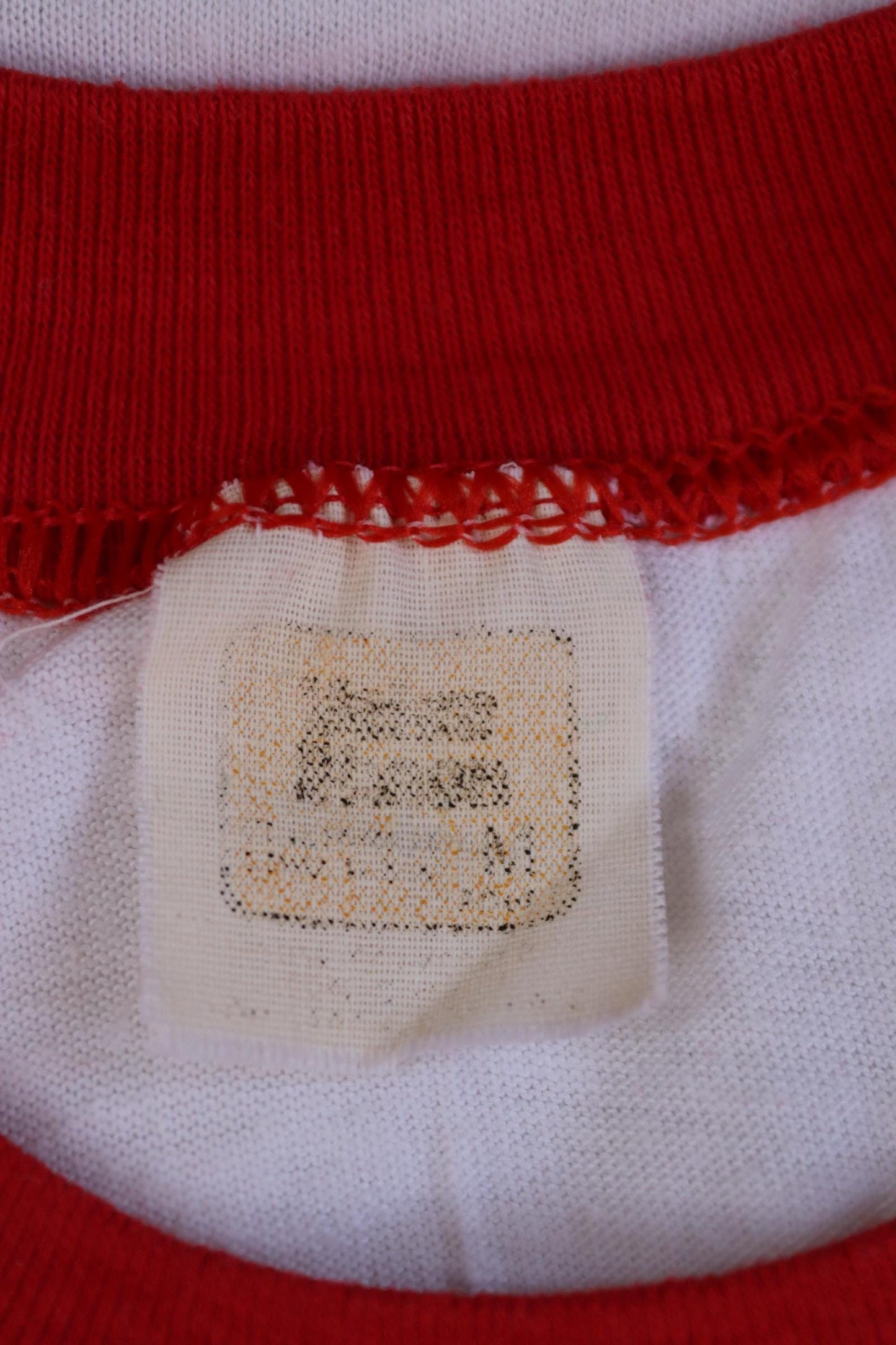 Vintage 1980s ringer t shirt - Miller beer print - 37” chest - sportswear - made in USA