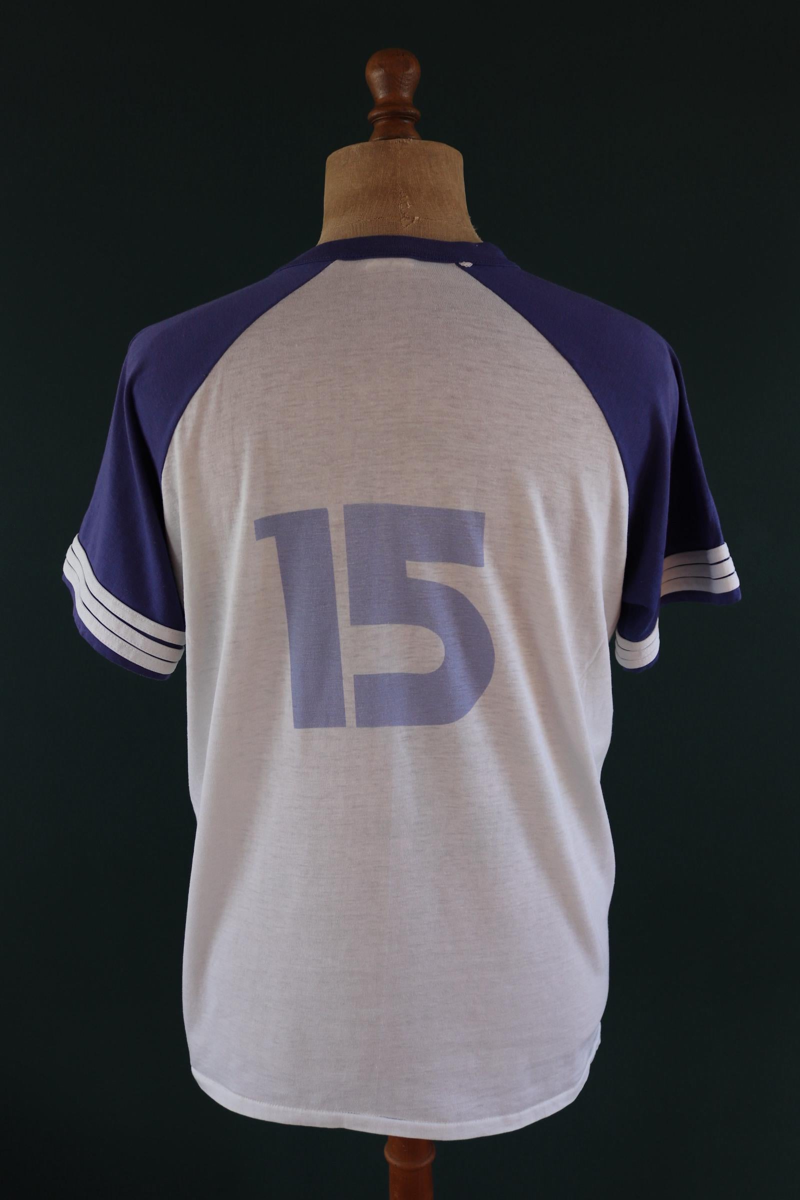 Vintage 1980s computerland t shirt - ringer tee - sportswear - 46” chest