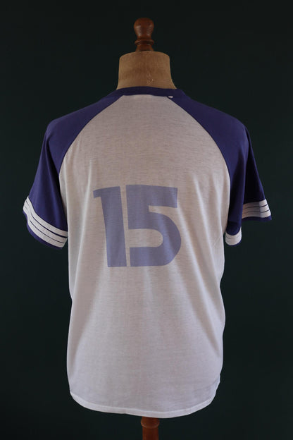 Vintage 1980s computerland t shirt - ringer tee - sportswear - 46” chest