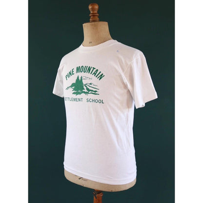 Vintage 1990s camp t shirt - Pine Mountain - white tee - 38” chest