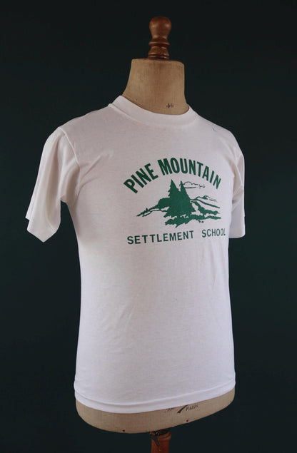 Vintage 1990s camp t shirt - Pine Mountain - white tee - 38” chest