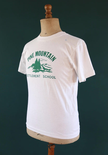 Vintage 1990s camp t shirt - Pine Mountain - white tee - 38” chest