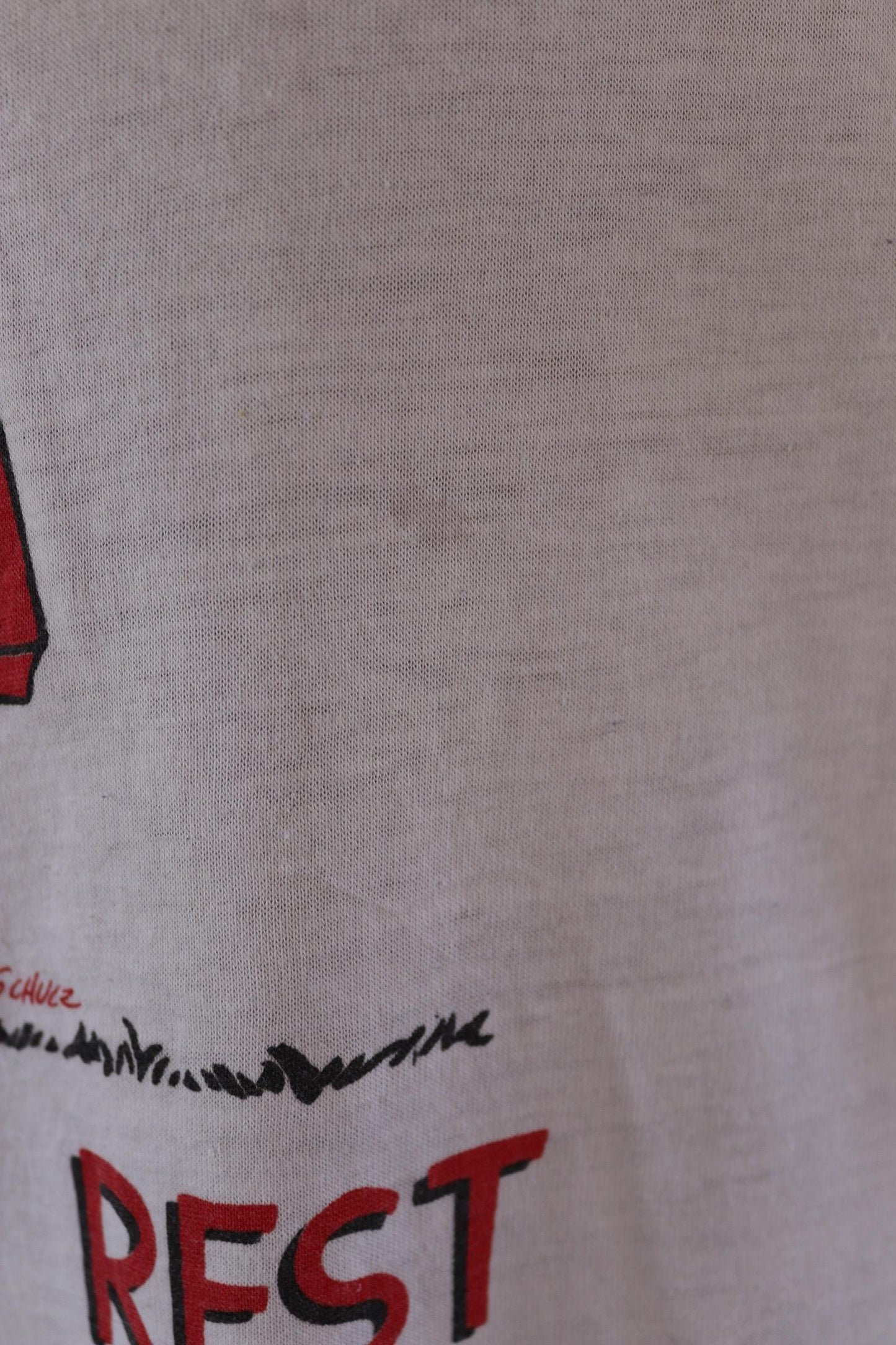 Vintage 1980s Snoopy t shirt - Peanuts print tee - dads need rest - 46” chest