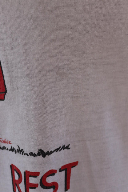 Vintage 1980s Snoopy t shirt - Peanuts print tee - dads need rest - 46” chest