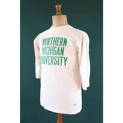 Vintage 1980s American University football shirt - Michigan tee - varsity sportswear - 40” chest