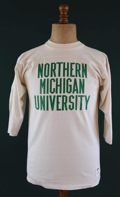 Vintage 1980s American University football shirt - Michigan tee - varsity sportswear - 40” chest