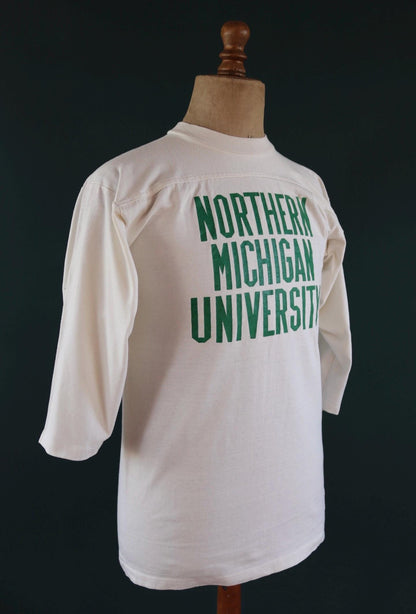 Vintage 1980s American University football shirt - Michigan tee - varsity sportswear - 40” chest