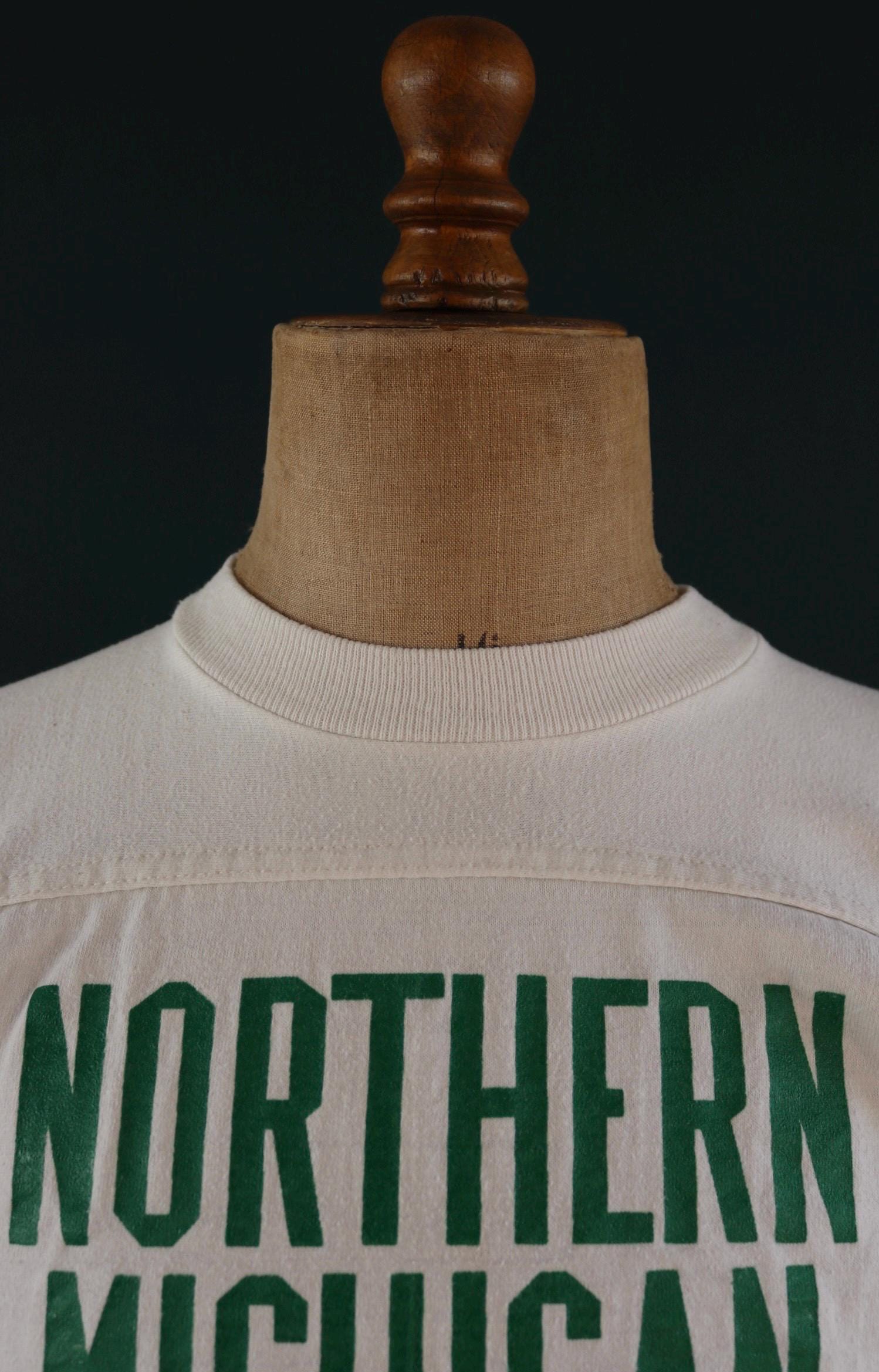Vintage 1980s American University football shirt - Michigan tee - varsity sportswear - 40” chest