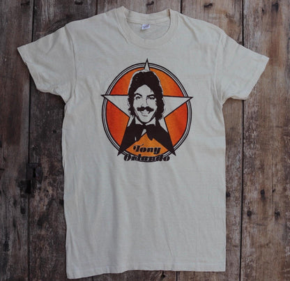 Vintage 1980s Tony Orlando t shirt - single stitch - 36” chest