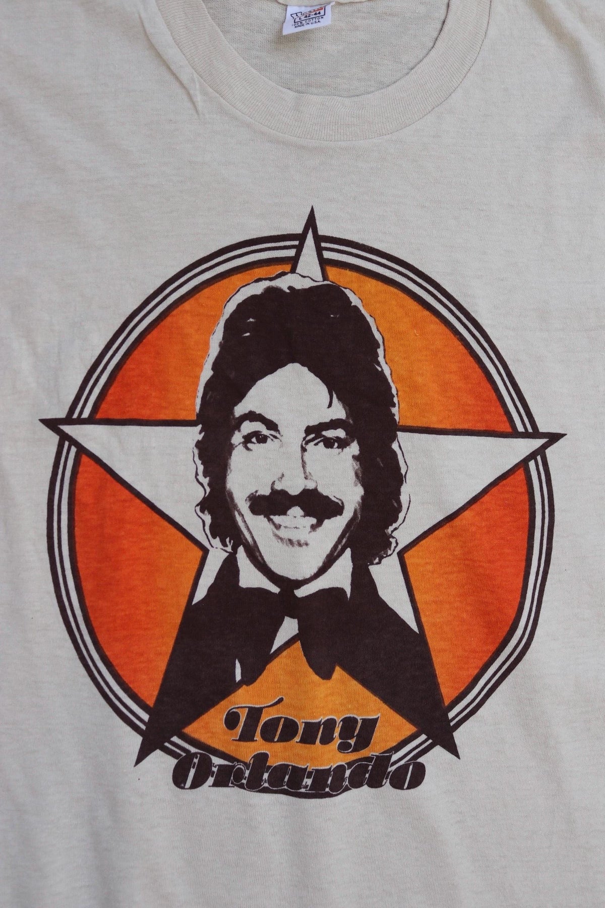 Vintage 1980s Tony Orlando t shirt - single stitch - 36” chest