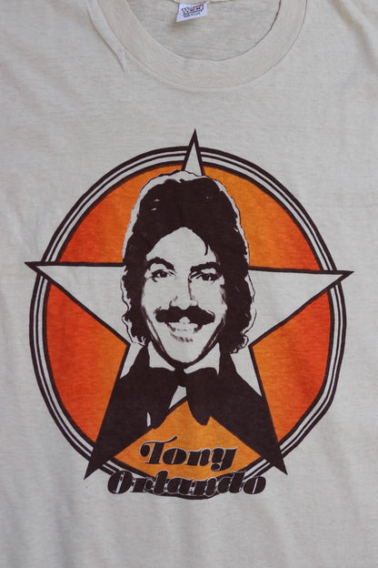 Vintage 1980s Tony Orlando t shirt - single stitch - 36” chest