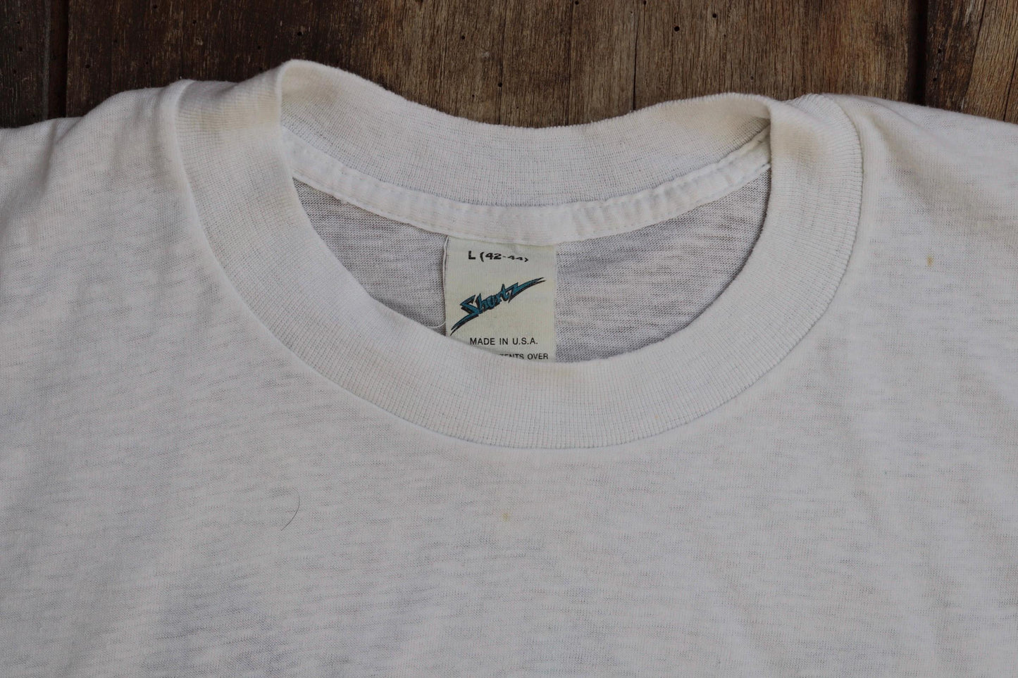 Vintage 1990s spear fishing t shirt - tourist souvenir - Underwater World - 38” chest