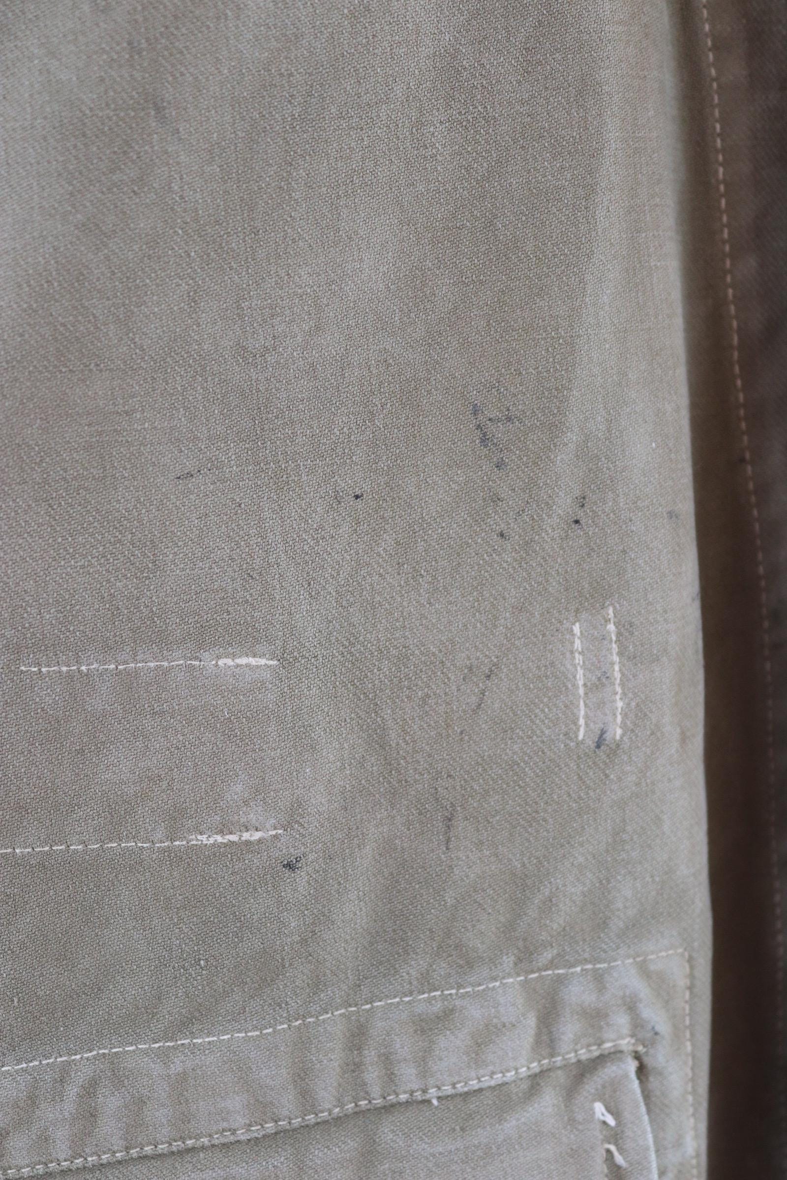 Vintage French M47 army jacket - herringbone twill - 1950s military - 47” chest