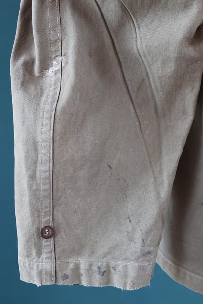 Vintage French M47 army jacket - herringbone twill - 1950s military - 47” chest