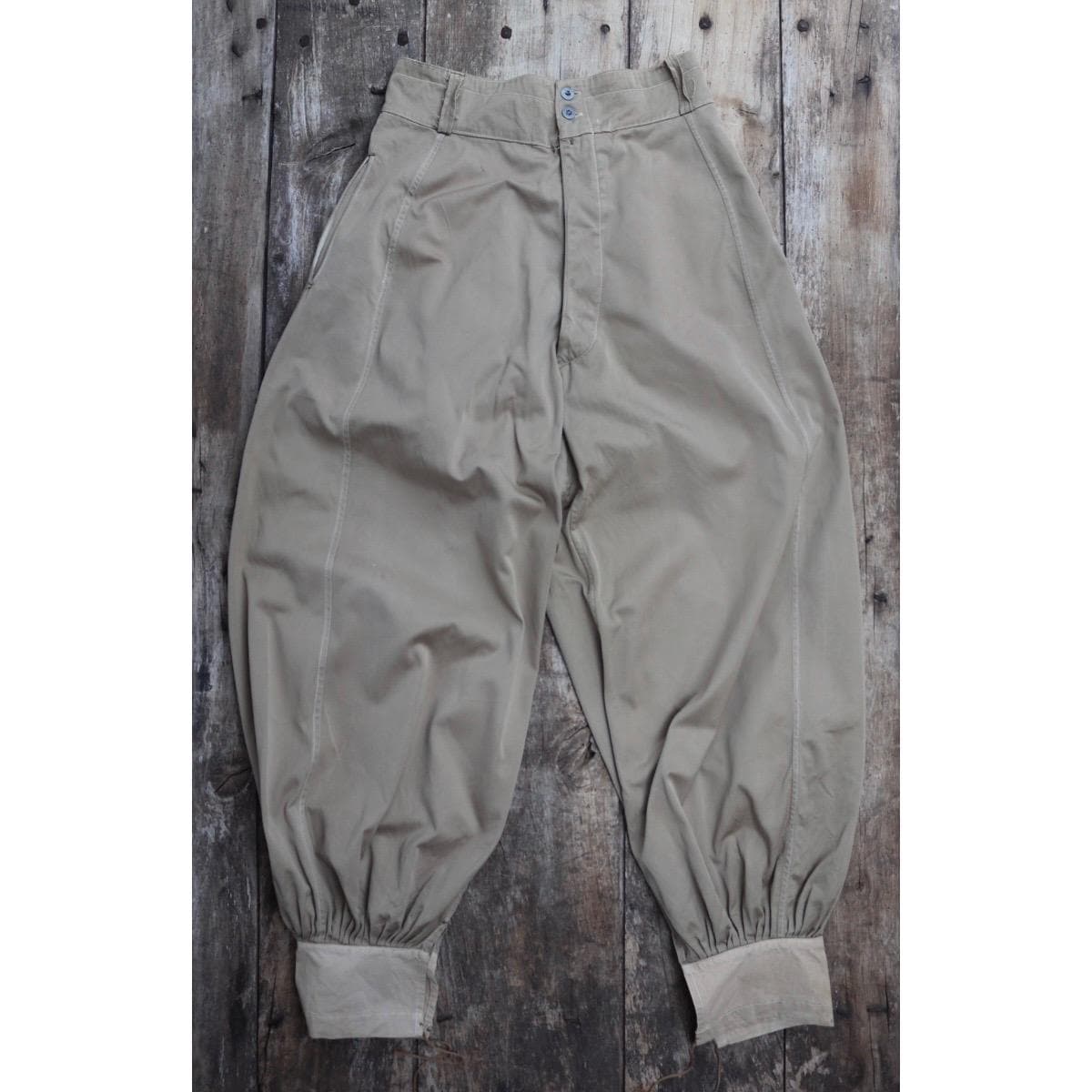 Vintage WW2 French Foreign Legion Sarouel trousers - military pantaloons - balloon leg pants - 31” x 33”