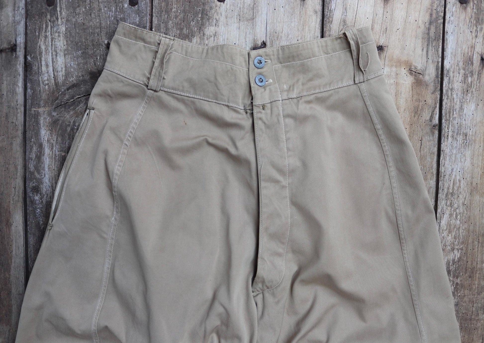 Vintage WW2 French Foreign Legion Sarouel trousers - military pantaloons - balloon leg pants - 31” x 33”