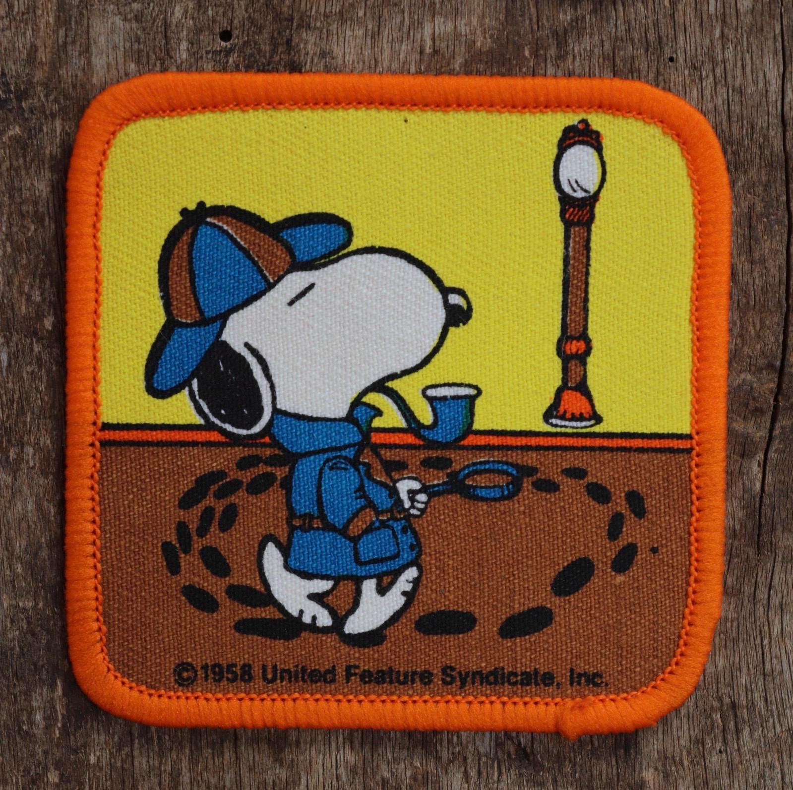 Vintage 1980s Snoopy patches - Peanuts embroidered badges - deadstock - Red Baron
