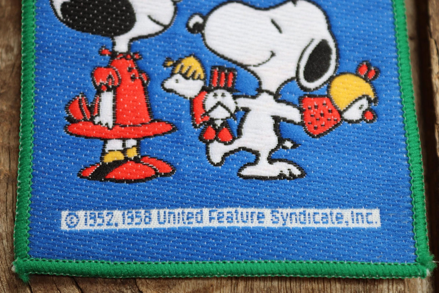 Vintage 1980s Snoopy patches - Peanuts embroidered badges - deadstock - Red Baron