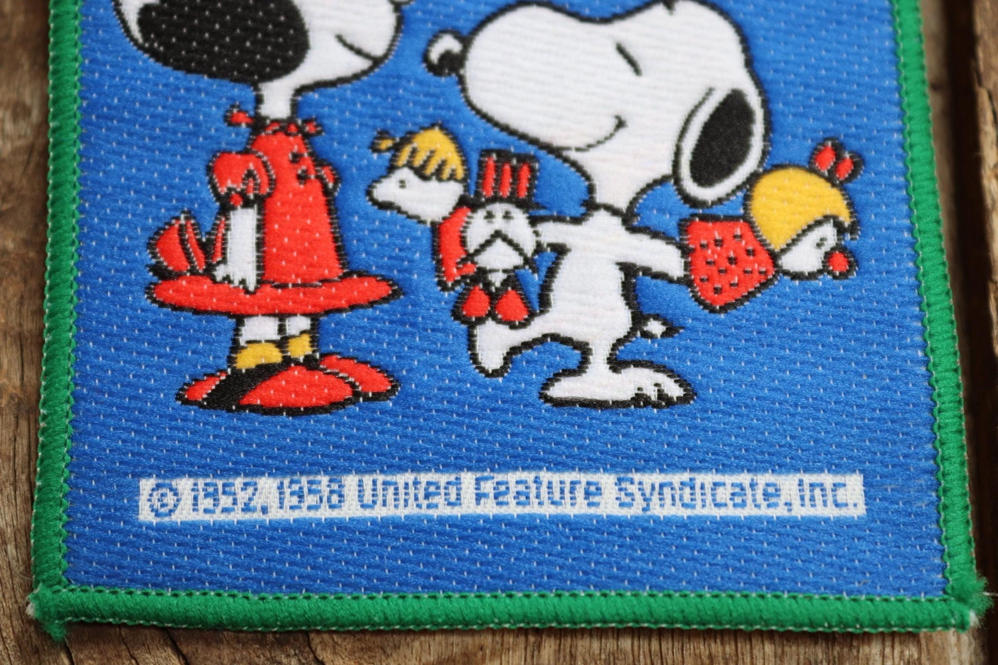 Vintage 1980s Snoopy patches - Peanuts embroidered badges - deadstock - Red Baron